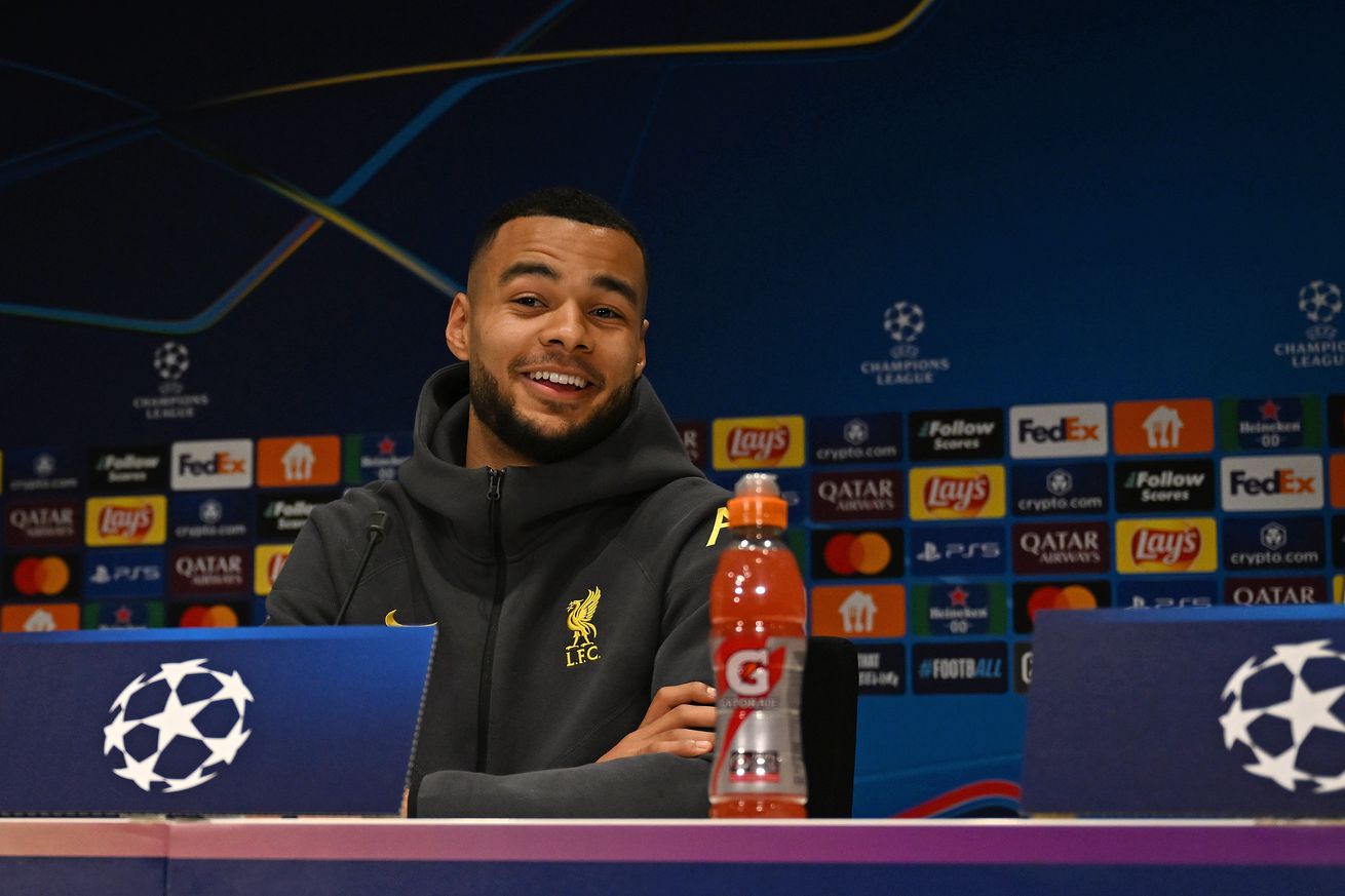 Liverpool FC Training Session And Press Conference - UEFA Champions League 2024/25 League Phase MD8