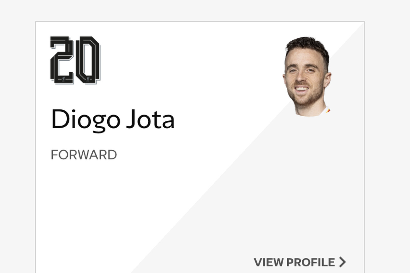 A section marked “forever” contains Diogo Jota, 20.