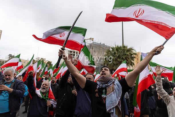 Iranians protest against attacks on Iran by Israel and the United States